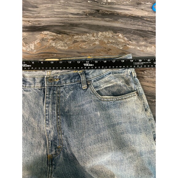 Wrangler Mens Jeans Relaxed Fit Straight 38x27 Blue Faded - Picture 5 of 10